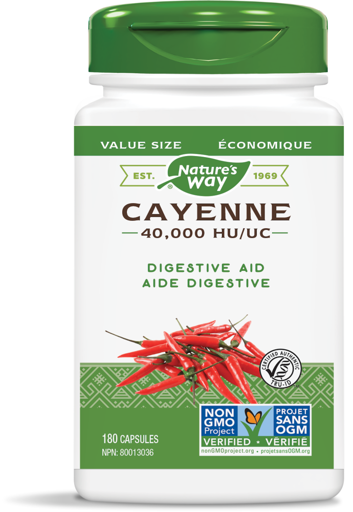 Nature's Way Cayenne 450 mg (180 Capsules)