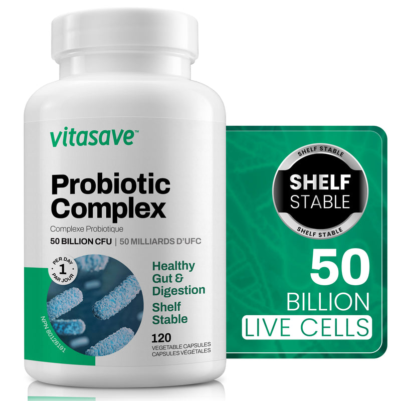Vitasave Probiotic Complex 50 Billion - Shelf Stable Capsules
