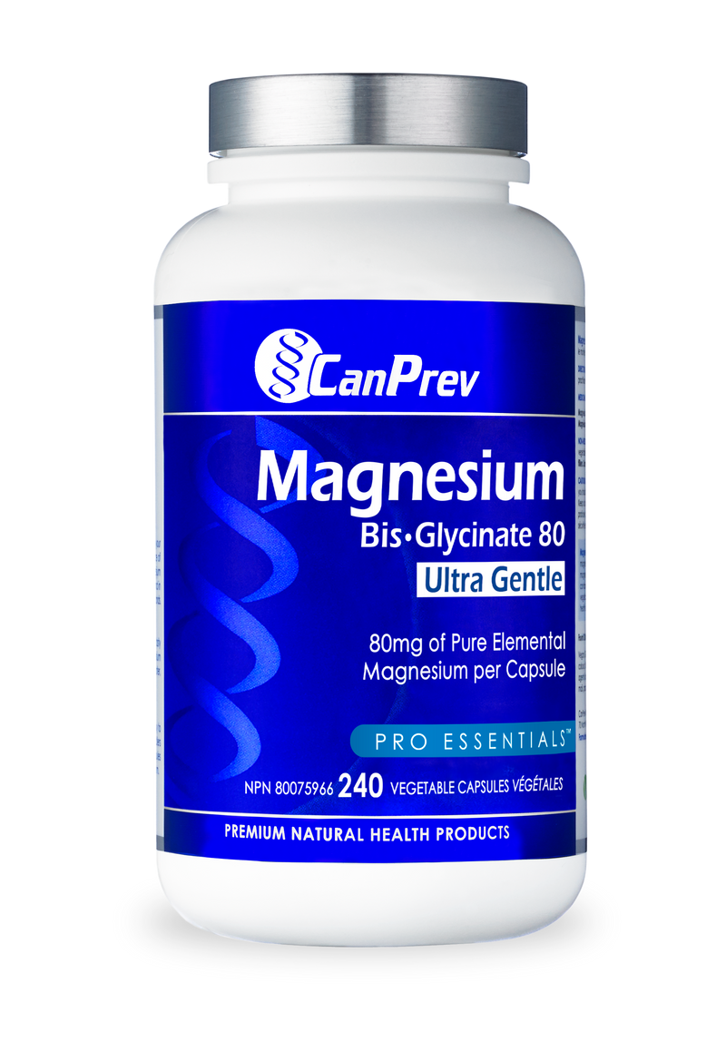 CanPrev Magnesium Bis-Glycinate 80 - Ultra Gentle 80 mg (VCaps)