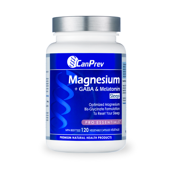CanPrev Magnesium + GABA & Melatonin Sleep (120 VCaps)