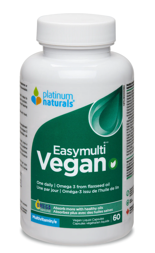 Platinum Naturals Easymulti Vegan Multivitamin (60 VCaps)