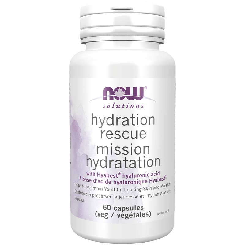 NOW Hydration Rescue Hyaluronic acid (60 VCaps)