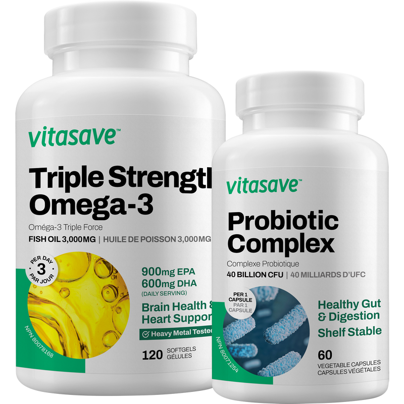 Vitasave Mood & Digestion Bundle (Probiotic+Omega-3)