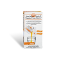 Packaging of LivOn Labs Lypo-Spheric Vitamin C, showing a box with 30 sachets, with information about the product being vegan, gluten-free, non-GMO, sugar-free, hexane-free, dairy-free, and having no filler or colorants.