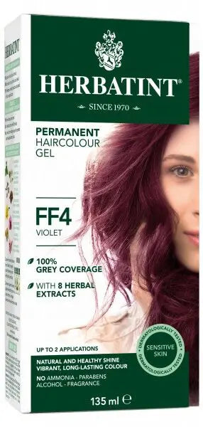 Herbatint Permanent Herbal Haircolor Gel - FF4 Violet (135 mL)