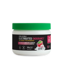 A container of Organika Electrolytes Endurance dietary supplement with cherry flavor, 210g size.
