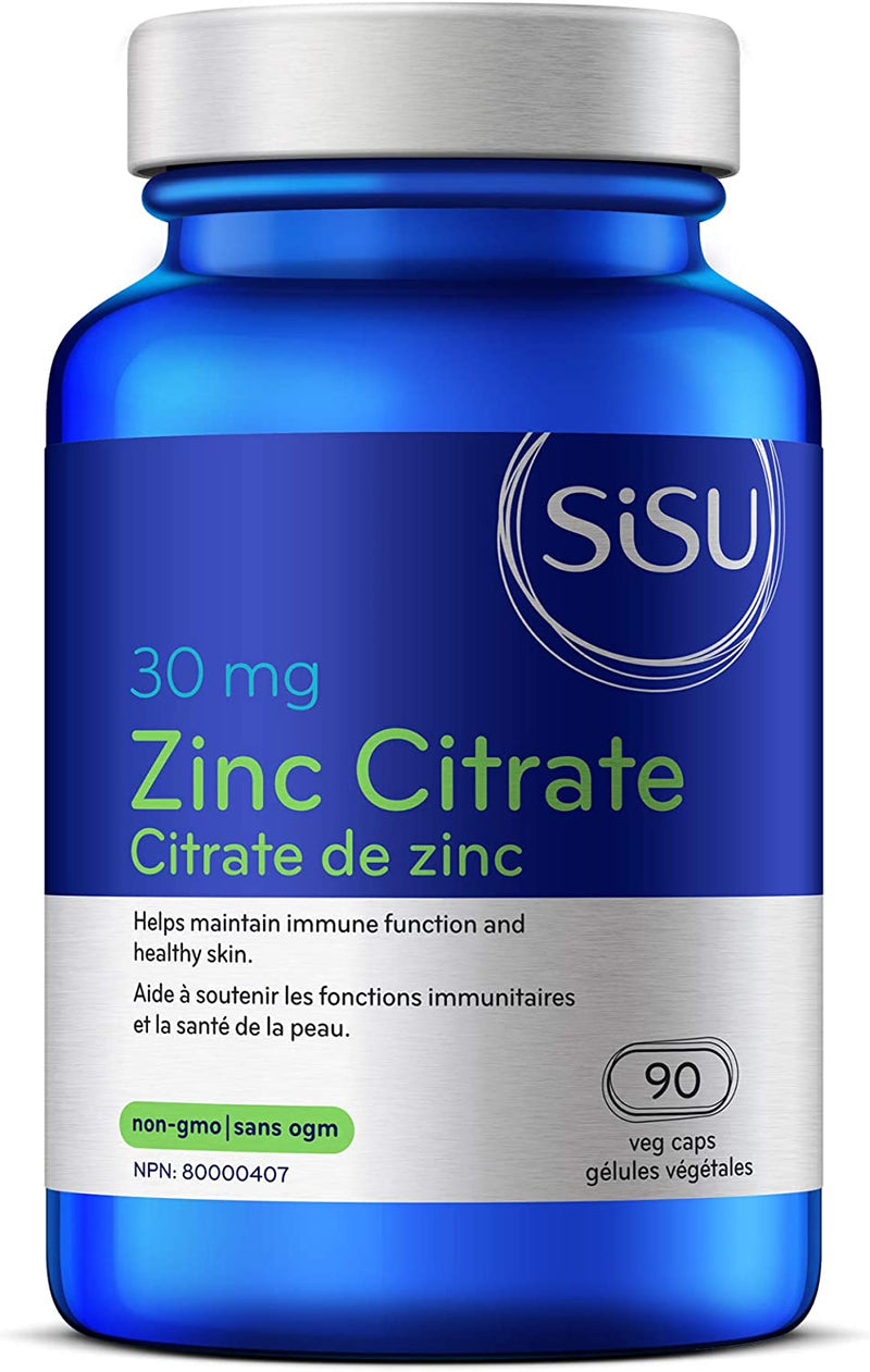 Sisu Zinc Citrate 30 mg (90 VCaps)