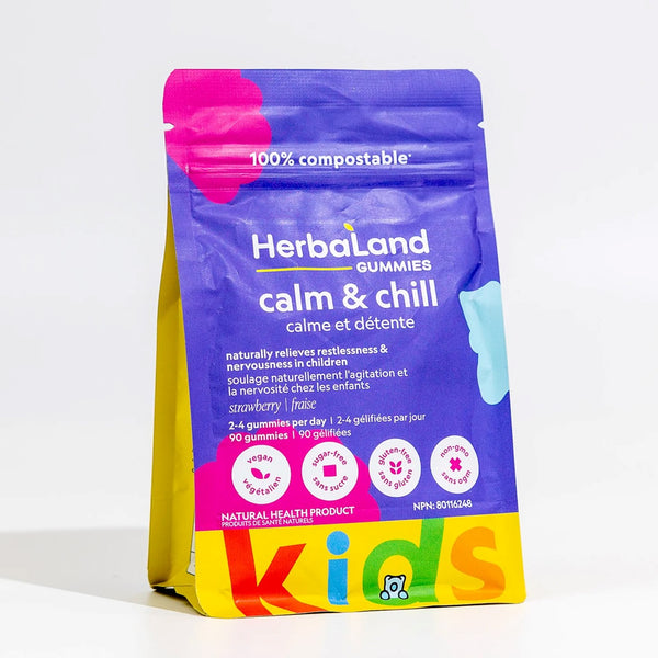 HerbaLand Kids Calm & Chill - Strawberry (90 Gummies)