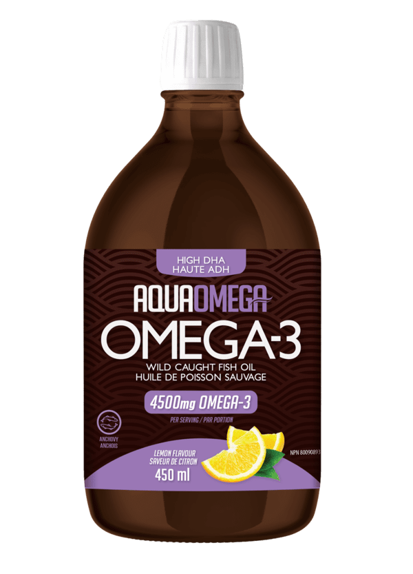AquaOmega High DHA Omega-3 4500 mg - Lemon Image 2