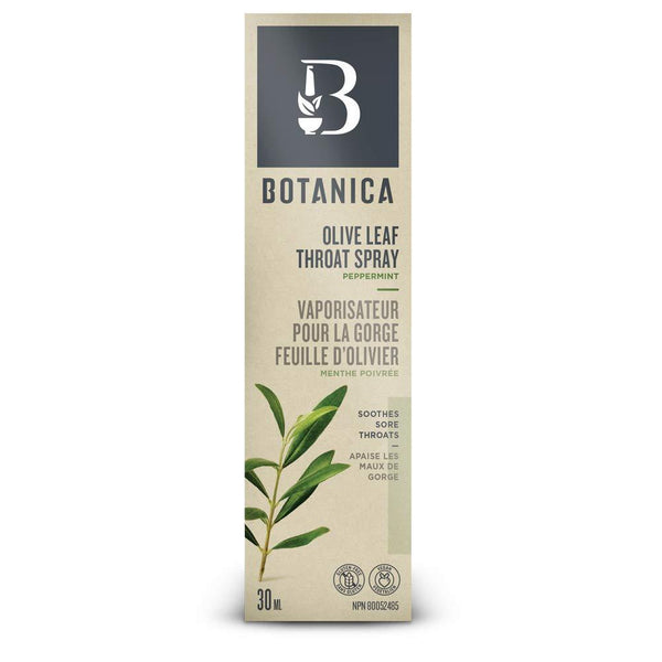Botanica Olive Leaf Throat Spray - Peppermint 30 mL Image 1
