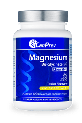CanPrev Magnesium Bis-Glycinate 50 mg 120 Chewable Tablets Image 1