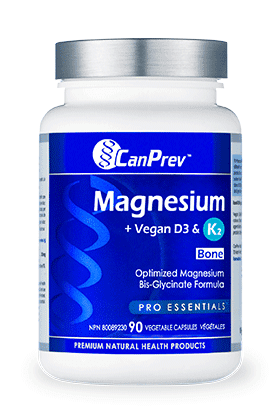 CanPrev Magnesium + Vegan D3 & K2 Bone 90 VCaps Image 1
