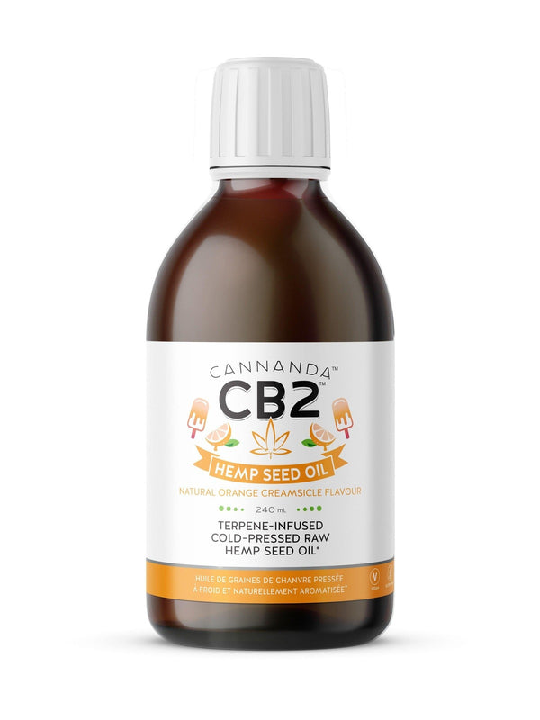 Cannanda CB2 Hemp Seed Oil - Orange Creamsicle 240 mL Image 1