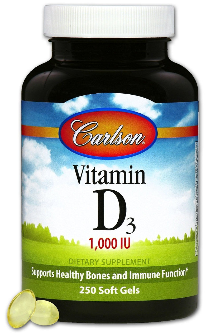 Carlson Laboratories Vitamin D3 1,000 IU Softgels Image 2
