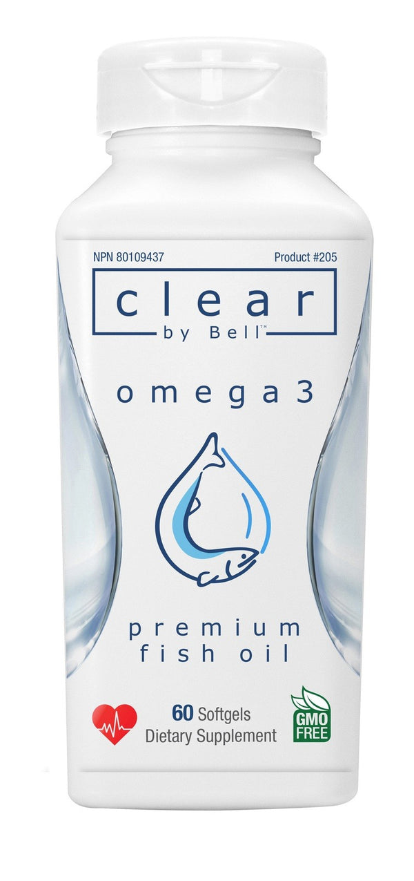 Clear By Bell Omega 3 Premium Fish Oil 60 Softgels Image 1