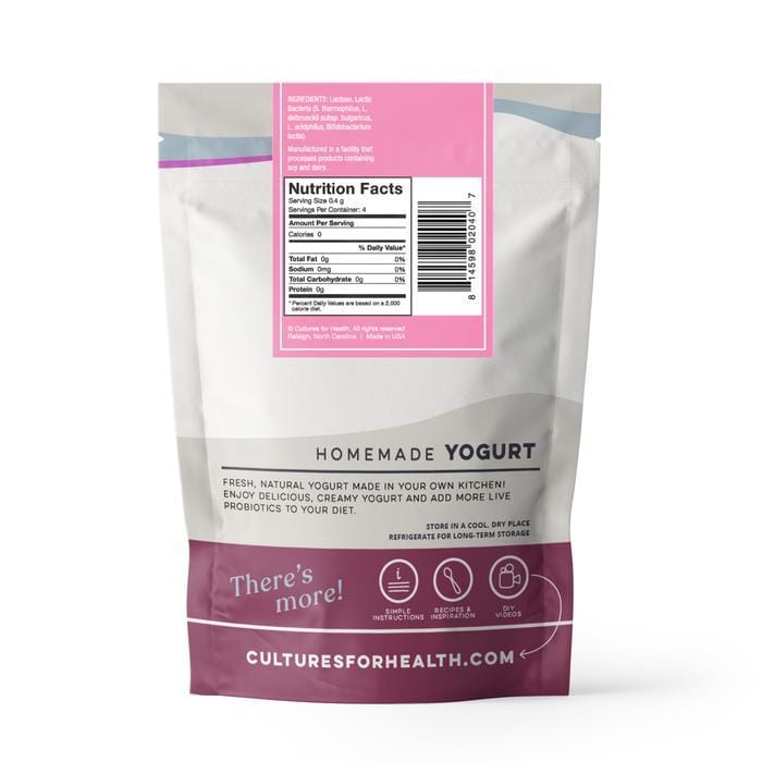 Cultures For Health Yogurt Starter Culture - Traditional Flavour 1.6 g Image 5