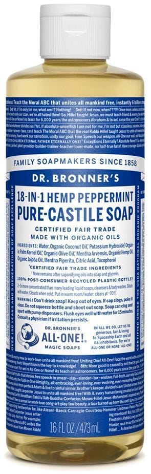 Dr. Bronner's 18-in-1 Pure-Castile Soap - Hemp Peppermint Image 8
