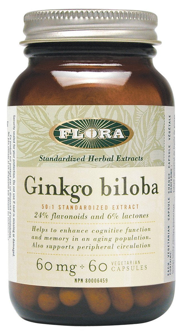 Flora Ginko Biloba mg 60 VCaps Image 1