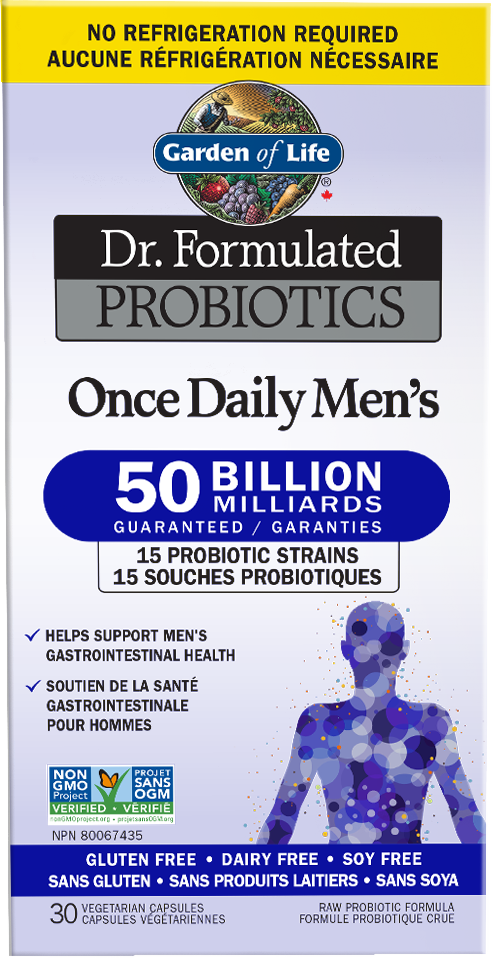 Garden of Life Dr. Formulated Probiotics Once Daily Men's 50 Billion Shelf-Stable (30 VCaps)