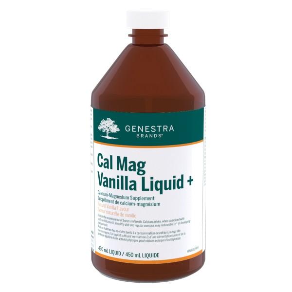 Genestra Cal Mag Liquid+ - Natural Vanilla 450 mL Image 1