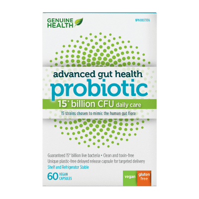 Genuine Advanced Gut Health Probiotics 15 Billion CFU VCaps Image 2