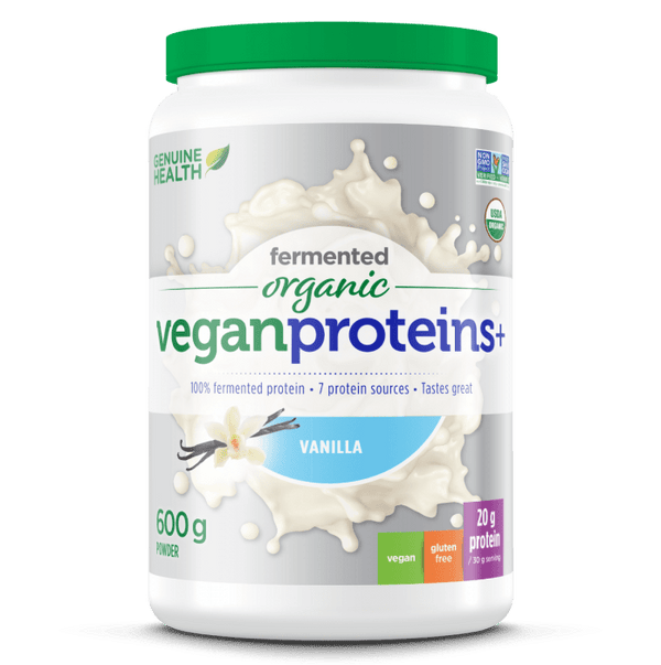 Genuine Health Fermented Organic Vegan Proteins+ Powder - Vanilla Image 2