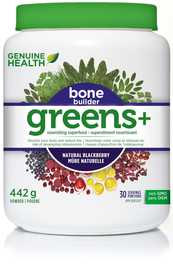Genuine Health Greens+ Bone Builder - Natural Blackberry 442 g Image 1
