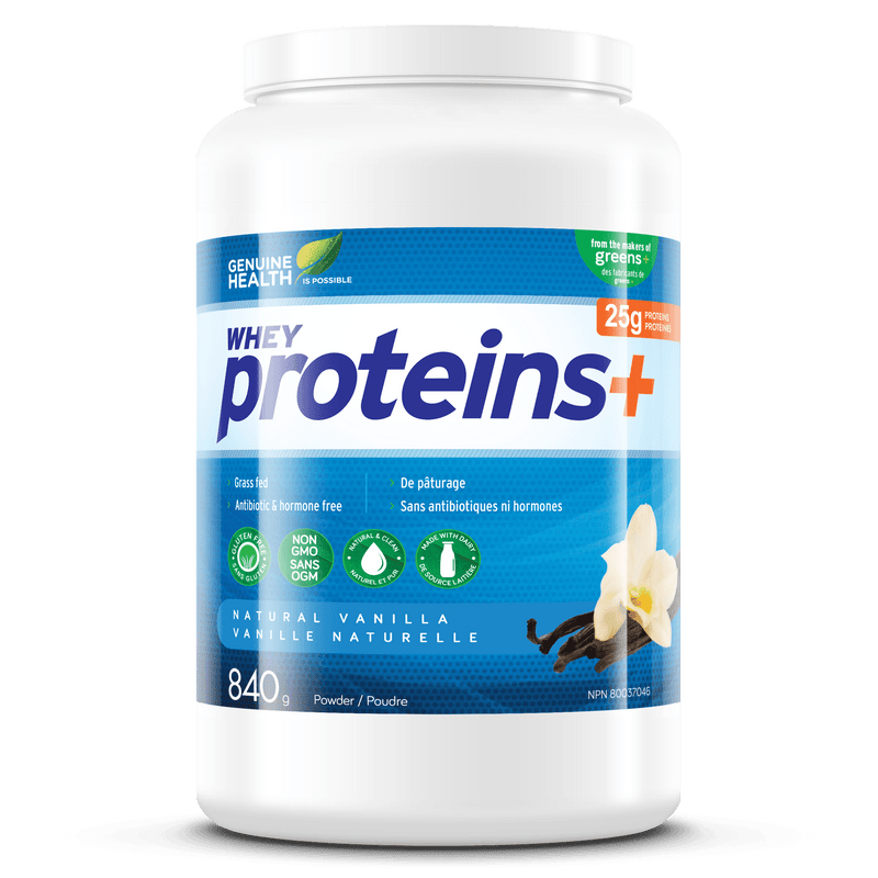 Genuine Health Whey Proteins+ - Natural Vanilla 840 g Image 1