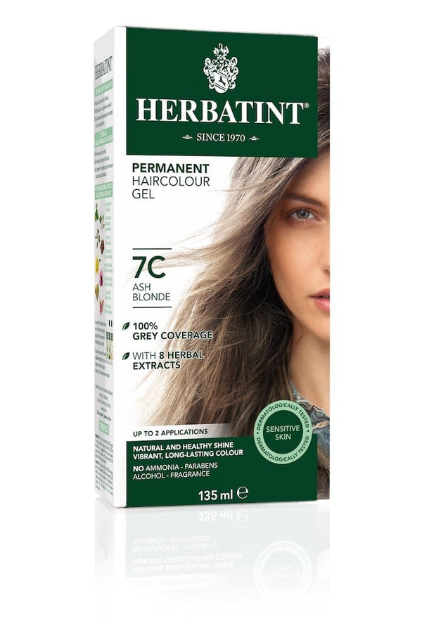 Herbatint Permanent Herbal Haircolor Gel - 7C Ash Blonde 135 mL Image 1