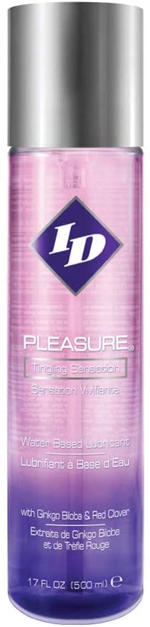 ID Pleasure Tingling Sensation Water-Based Lubricant with Ginko Bloba & Red Clover 500 mL Image 1