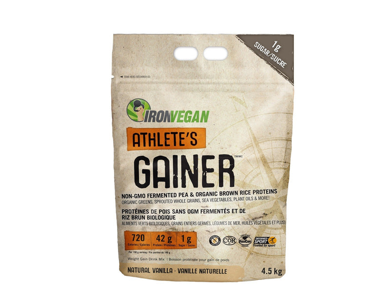 Iron Vegan Athlete's Gainer - Natural Vanilla Image 2