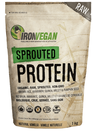 Iron Vegan Sprouted Protein - Natural Vanilla Image 2