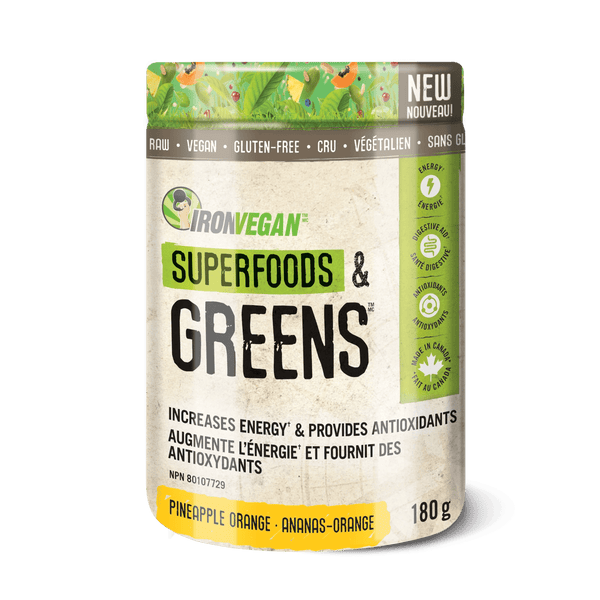 Iron Vegan Superfoods & Greens - Pineapple Orange 180 g Image 1