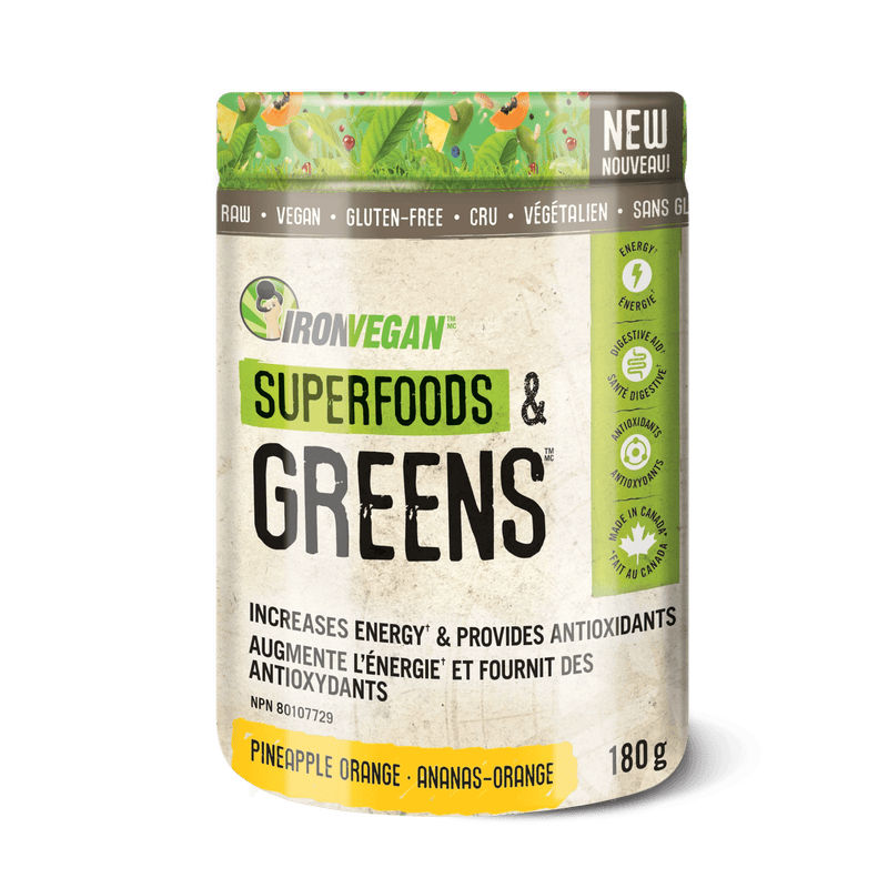 Iron Vegan Superfoods & Greens - Pineapple Orange 180 g Image 1