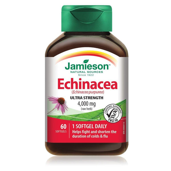 Jamieson Echinacea Ultra Strength 4000 mg 60 Softgels Image 1
