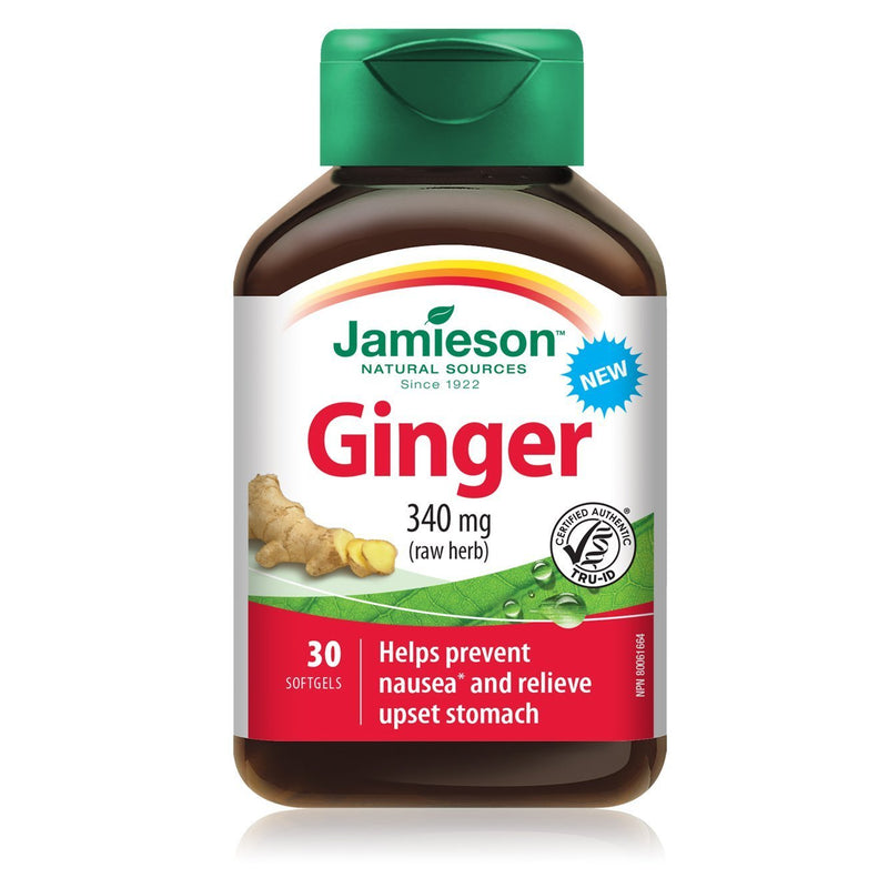 Jamieson Ginger 340 mg 30 Softgels Image 1