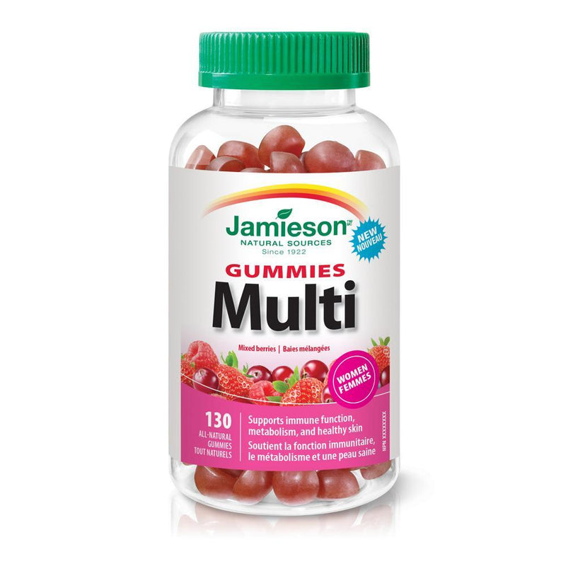 Jamieson Multi For Women - Mixed Berries 130 Gummies Image 1