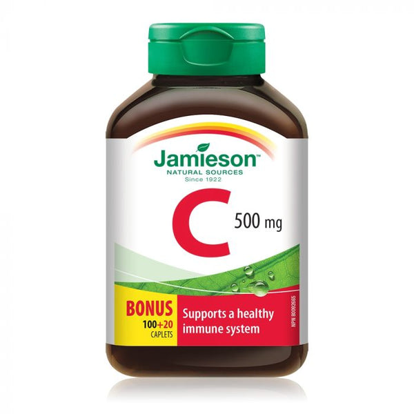 Jamieson Vitamin C 500 mg 120 Caplets Image 1