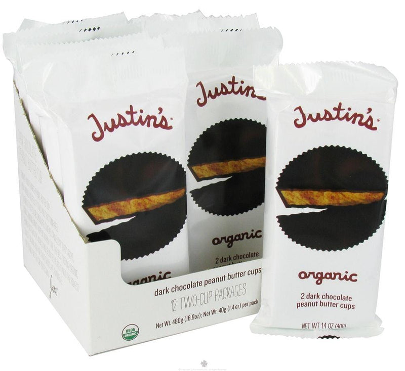 Justin's Organic Dark Chocolate Peanut Butter Cups Image 3