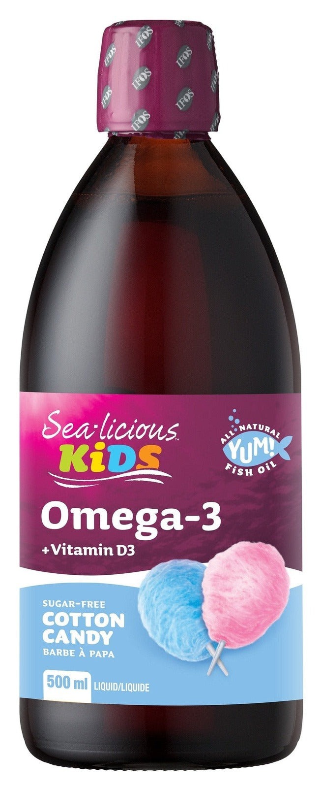 Karlene's Sea-licious Kids Omega-3 + Vitamin D - Cotton Candy Image 2
