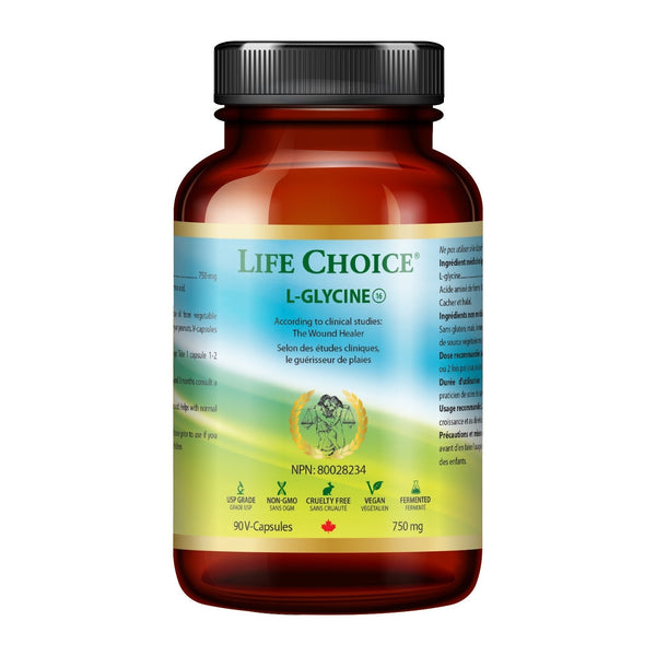 Life Choice L-Glycine 750 mg 90 VCaps Image 1