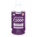 A 750 mL bottle of Naka Platinum Liposomal C1000 in Natural Orange flavor, featuring a vibrant orange label with white text, highlighting its high-potency, non-allergen vitamin C formula for immune support.
Close-up of Naka Platinum Liposomal C1000 bottle, showcasing the clear liquid inside with a natural orange hue, emphasizing its fat-soluble, high-absorption vitamin C content.