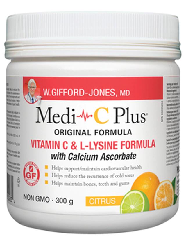 Medi-C Plus Vitamin C & L-Lysine Formula with Calcium Ascorbate - Citrus Image 3