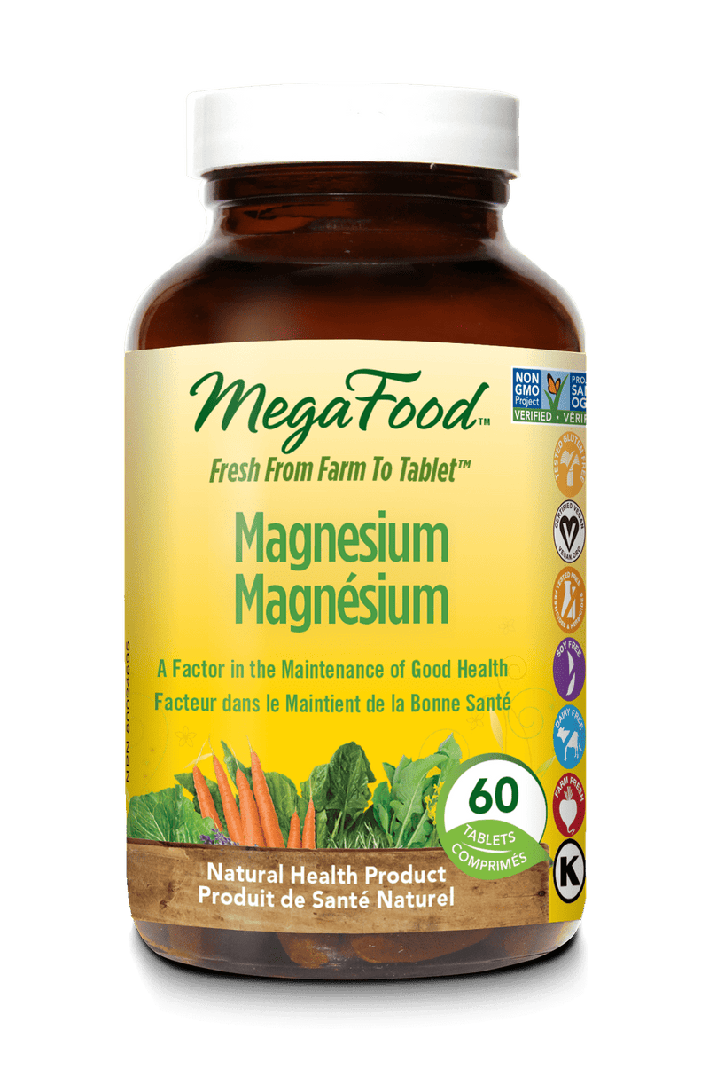 MegaFood Magnesium 60 Tablets Image 1