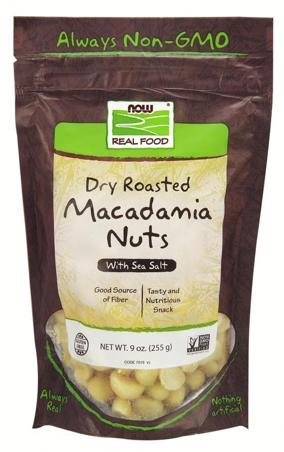 NOW Dry Roasted Macadamia Nuts With Sea Salt 255 g Image 1