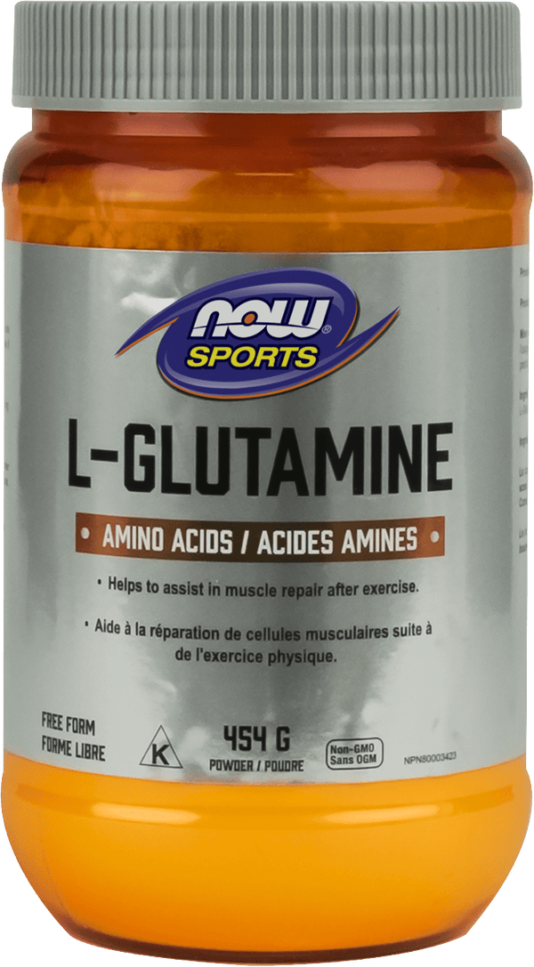 NOW Sports L-Glutamine Pure 454 g Image 1