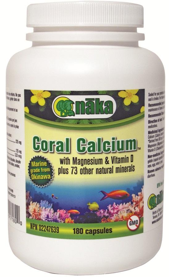 Naka Coral Calcium with Magnesium & Vitamin D Capsules Image 2