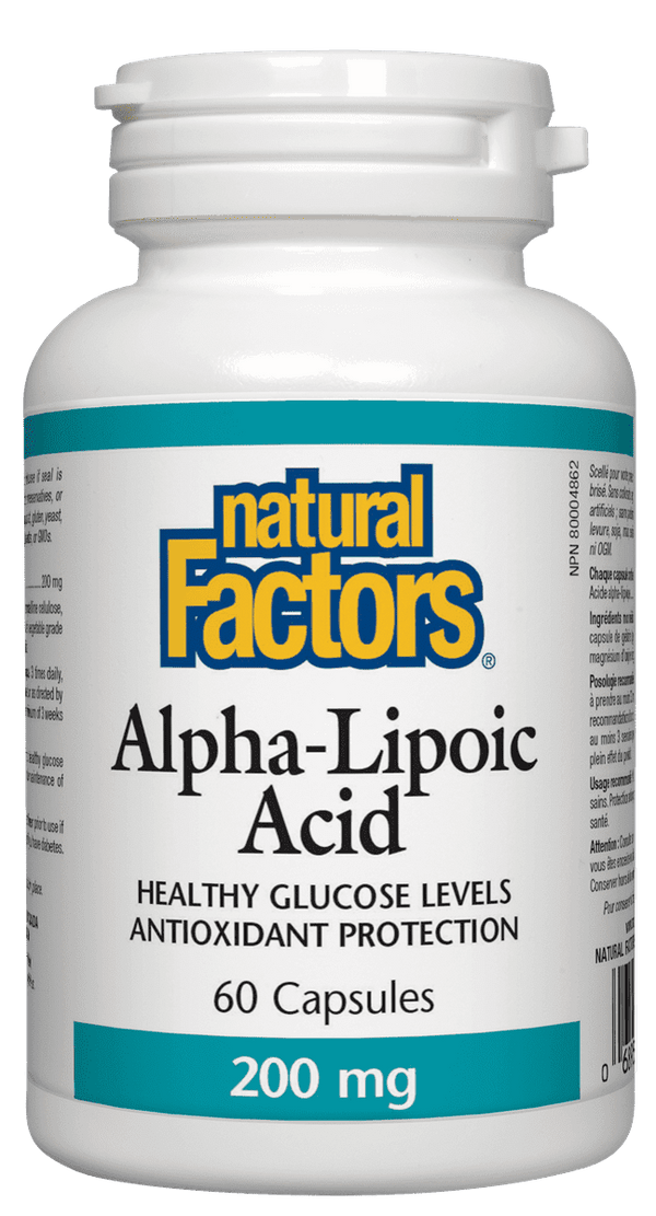 Natural Factors Alpha-Lipoic Acid 200 mg 60 Capsules Image 1