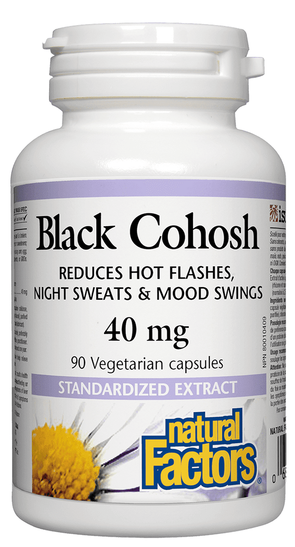 Natural Factors Black Cohosh 40 mg 90 VCaps Image 1