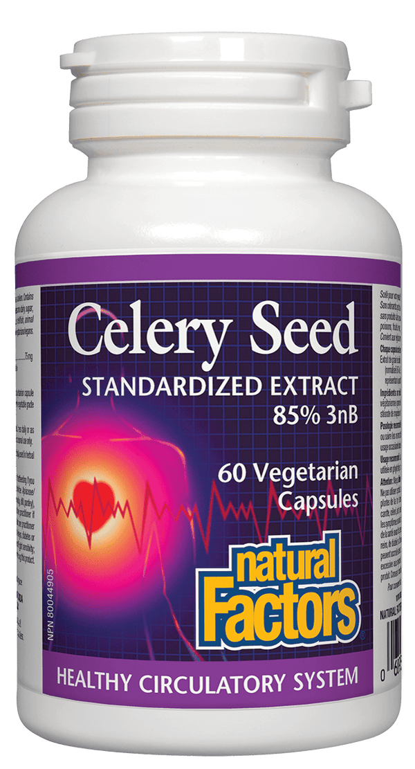 Natural Factors Celery Seed 60 VCaps Image 1